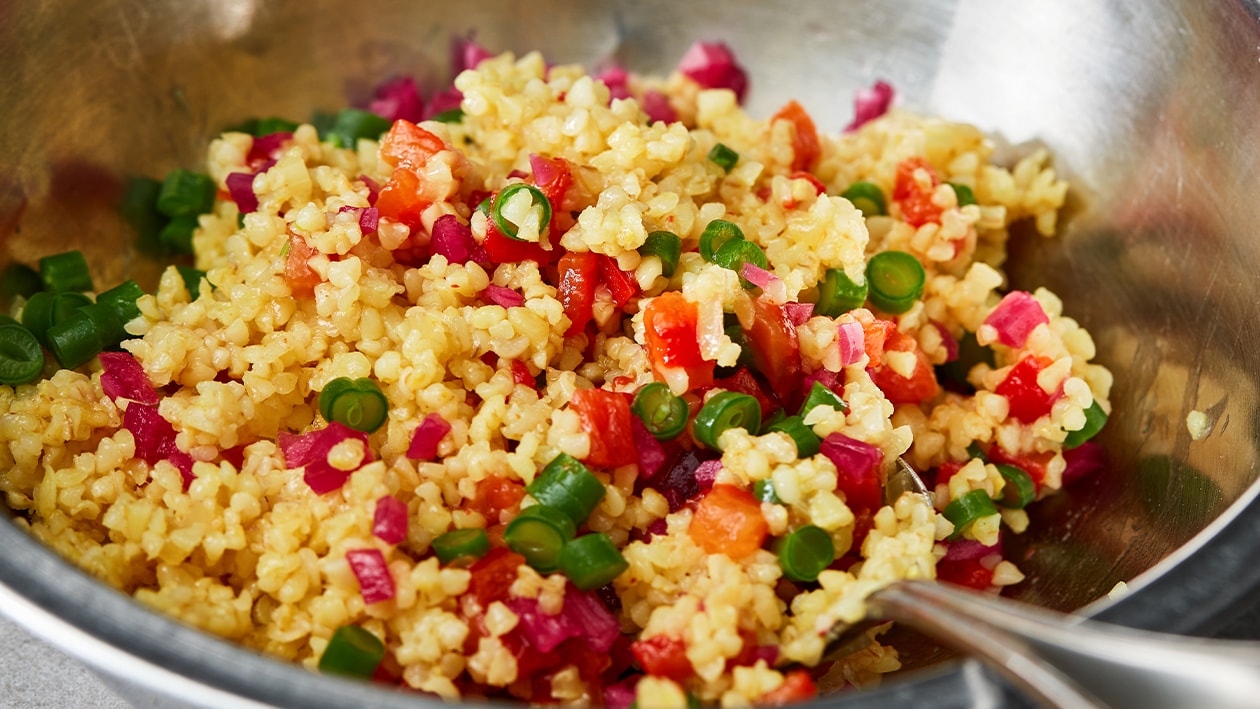 Bulger met ras el hanout